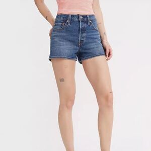 Levi's® Premium 501® ORIGINAL FIT HIGH RISE SHORTS blue‎ size Junior 13 Nwot